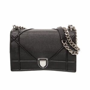 Dior Black Chain Strap Shoulder Bag